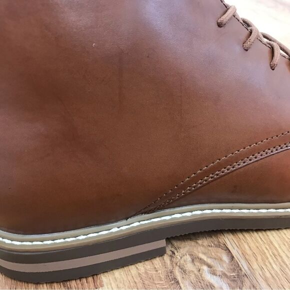 KENNETH COLE REACTION‎ Mens Parker Brown Leather Chukka Boot Lace Up Size 9 New main image 4